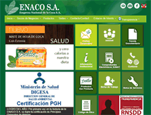 Tablet Screenshot of enaco.com.pe
